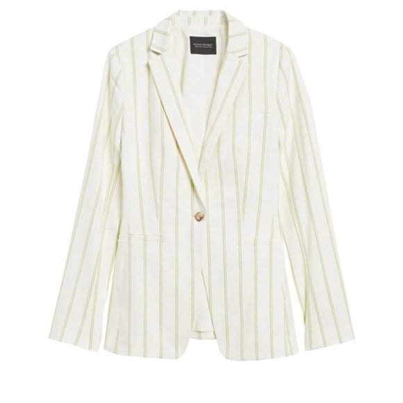 BANANA REPUBLIC Striped Blazer - Picture 1 of 6
